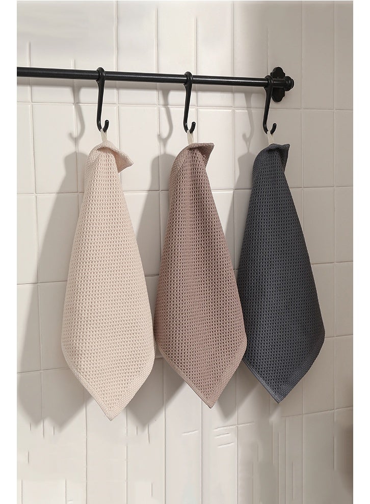 HOMESTAR 100% Cotton Kitchen Dish Cloths, 3 Pack Waffle Weave Kitchen Towels and Dishcloths Sets, Soft and Absorbent Hand Towel Washcloths, Multi Color - Image 3