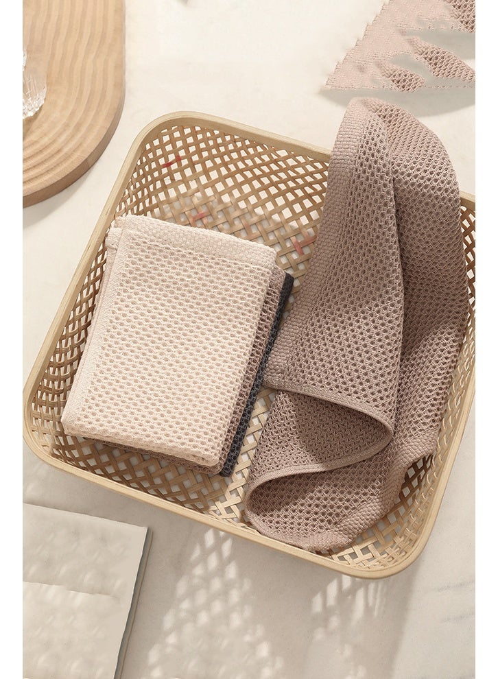HOMESTAR 100% Cotton Kitchen Dish Cloths, 3 Pack Waffle Weave Kitchen Towels and Dishcloths Sets, Soft and Absorbent Hand Towel Washcloths, Multi Color - Image 4