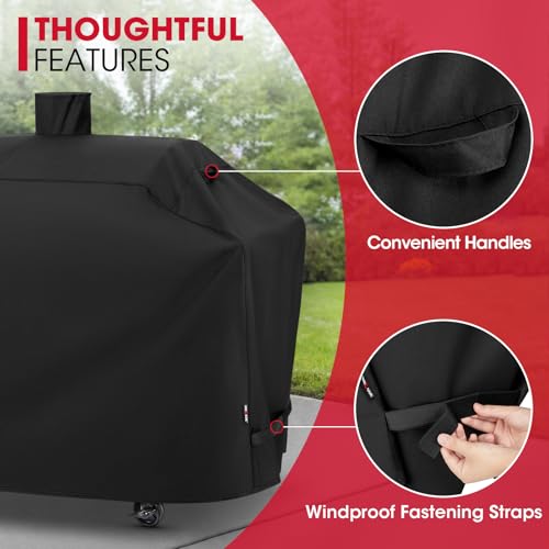 Unicook 79 Inch Grill Cover, Compatible with Smoke Hollow, Pit Boss, Heavy Duty Waterproof Gas Charcoal Combo Grill Cover with Sealed Seam, Fade Resistant BBQ Cover, Compared to Smoke Hollow GC7000 - Image 5