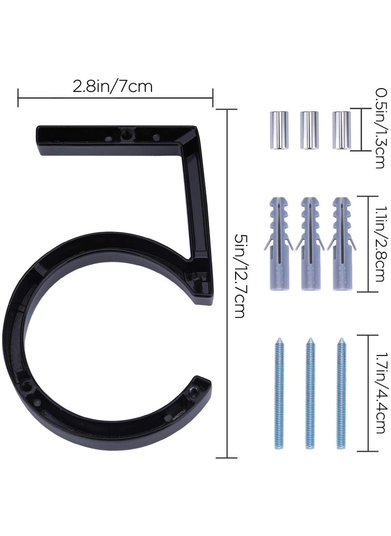 RATSAW - House Numbers for Outside Metal Home Address Number Sign Plaques 3D Floating House Number Door Number with Nail Kit Large Door Number 12.7cm 5 - Image 1