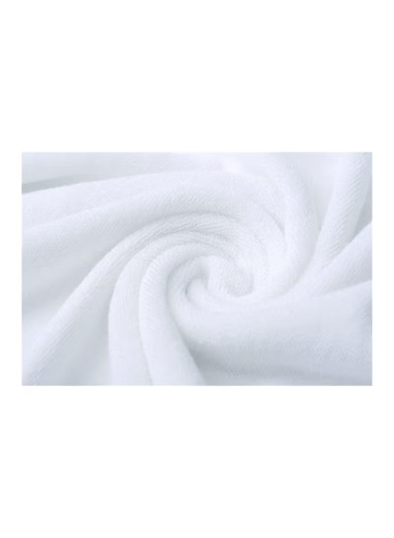 Luxury White Bath Towels Large - Circlet Egyptian Cotton | Highly Absorbent Hotel spa Collection Bathroom Towel | 70*140cm | (White, Pack of 2 Towels) - Image 4
