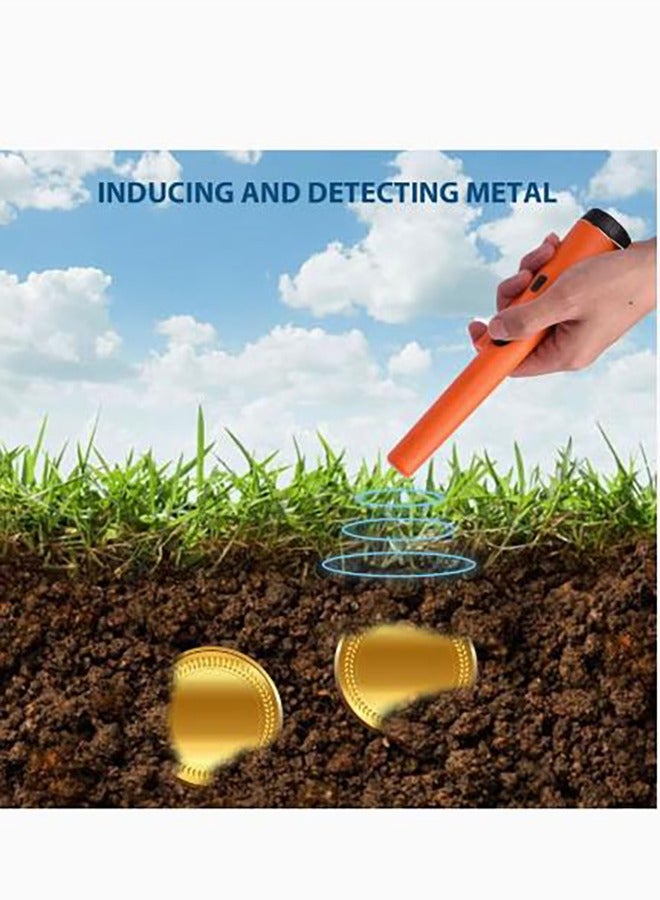 Generic Metal Detector Portable Gold Detector for Adults and Kids Waterproof 360° Scan Metal Detecting Accessories with Buzzer Vibration Treasure Hunting Tool with Holster  - Image 4