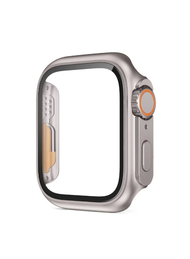 Second Variable Ultra For Iwatch Apple Watch Protective Case S8 Case Film Integrated AppleWatch Tempered Film-Color:Starlight Color-Dimensions:【45mm】change To Ultra In Seconds - Image 3