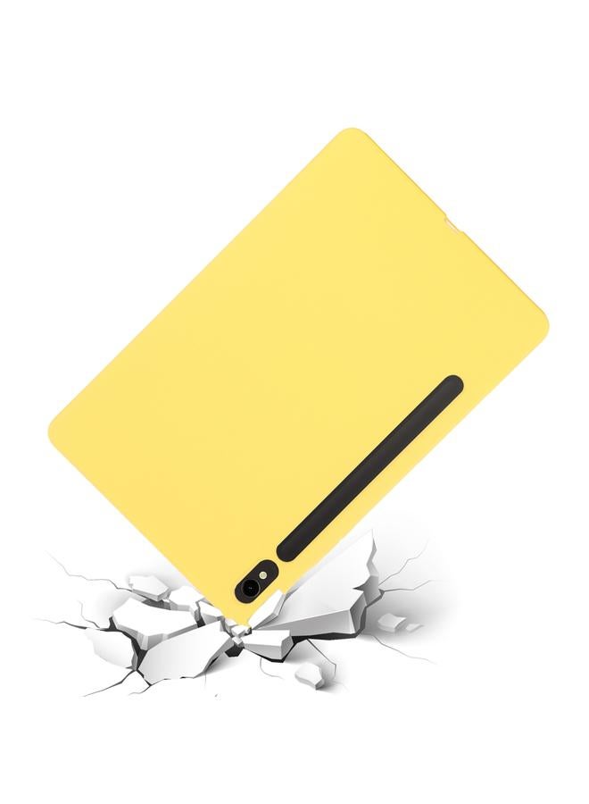 S-TOP Case For Samsung Galaxy Tab S9 FE Pure Color Liquid Silicone Shockproof Tablet Case - Image 3
