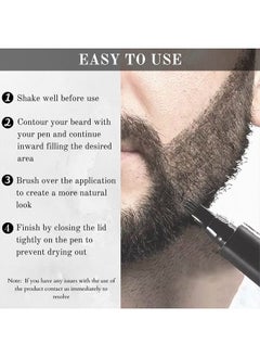 Striking Viking 4-Tip Beard Pencil Filler for Men (2 pack) - Updated Beard Filling Pen Kit with Brush, Long Lasting Waterproof Beard Pen - Fill, Shape, & Define Your Beard - Striking Viking, Black (2 Pens)  - Image 5