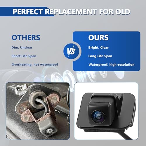 NFSpeeding Backup Camera Rear View Camera Fits for Honda Accord Sedan/ELX/Touring 2014 2015 2016 2017 Parking Assist Camera Replaces OEM 39530-T2A-A21 39530-T2A-U110-M2 590-440 - Image 2