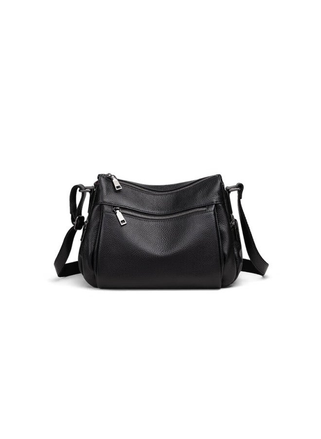 Viney Women's Handbag, Cowhide Crossbody Bag, Middle-aged Luxury Shoulder Bag, Birthday And New Year Gift For Girlfriend - Image 3