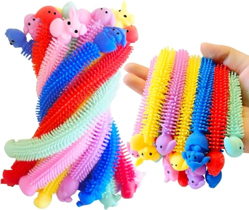 Holydeck 24 Pack Easter Stretchy Strings Sensory Toys Pack with Rabbit Chick Great for Kids Girls Boys Easter Basket Stuffers Eggs Fillers Gifts Party Favors Easter - Image 1