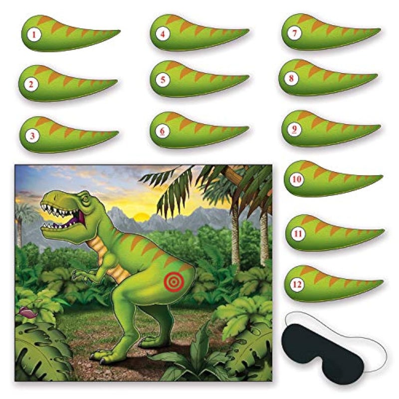 Beistle Pin The Tail On The Dinosaur Game - Image 1