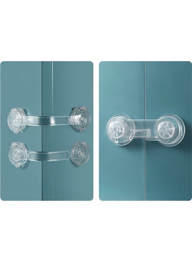 9i9 Baby Drawer Lock, Child Safety Lock, Baby Refrigerator Lock, Cabinet Door Lock, Long Lock, 10-Pack, A235 - Image 1