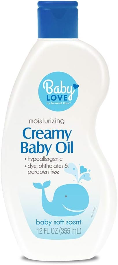personal care Moisturizing Creamy Baby Oil Hypoallergenic12 oz Pack of 3 - Image 2