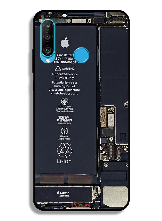 Tolwak غطاء واقي لهاتف هواوي P30 لايت بنمط دائرة كهربائية - Image 2