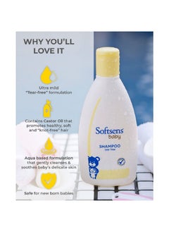Softsens Baby Tear Free Shampoo | Mild, Hypoallergenic, Paraben & Sufate Free (200Ml X Pack Of 2)  - Image 3