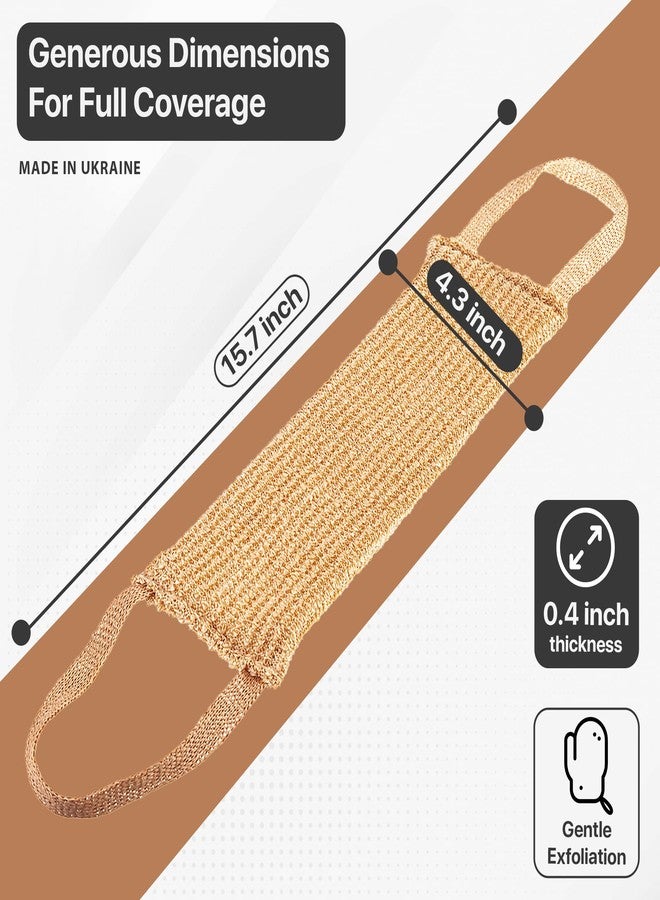 DR. SCHAVIT Belt Bath Sponge - Soft Firmness | Large 15.7" x 4.3" x 0.4" Gentle Exfoliating Sponge for Delicate Skin Care - Image 2