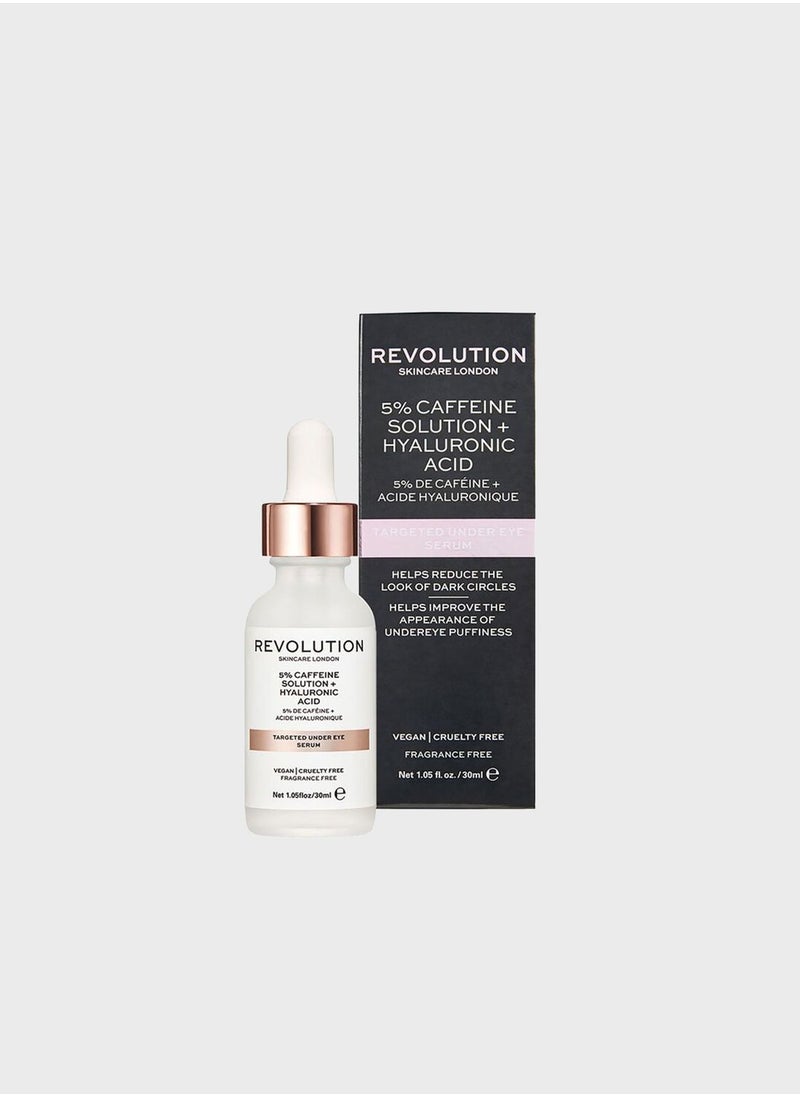 REVOLUTION Revolution Skincare Targeted Under Eye Serum - 5% Caffeine Solution + Hyaluronic Acid  - Image 2