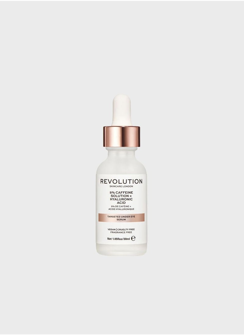 REVOLUTION Revolution Skincare Targeted Under Eye Serum - 5% Caffeine Solution + Hyaluronic Acid  - Image 1