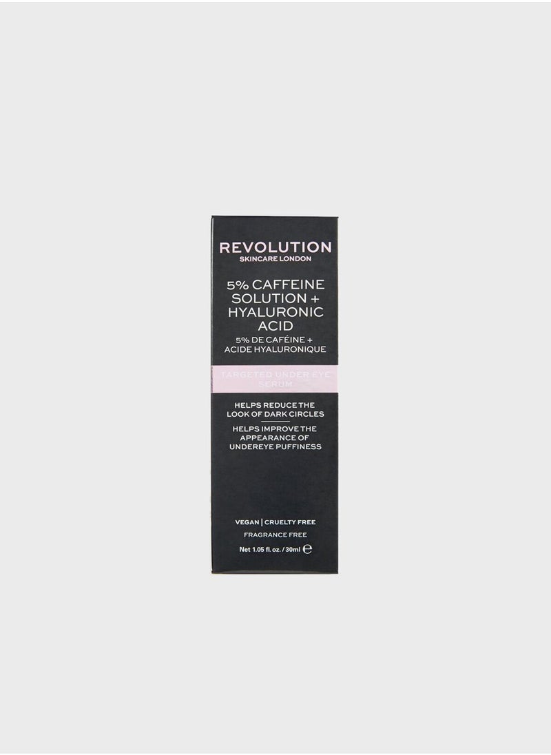 REVOLUTION Revolution Skincare Targeted Under Eye Serum - 5% Caffeine Solution + Hyaluronic Acid  - Image 4