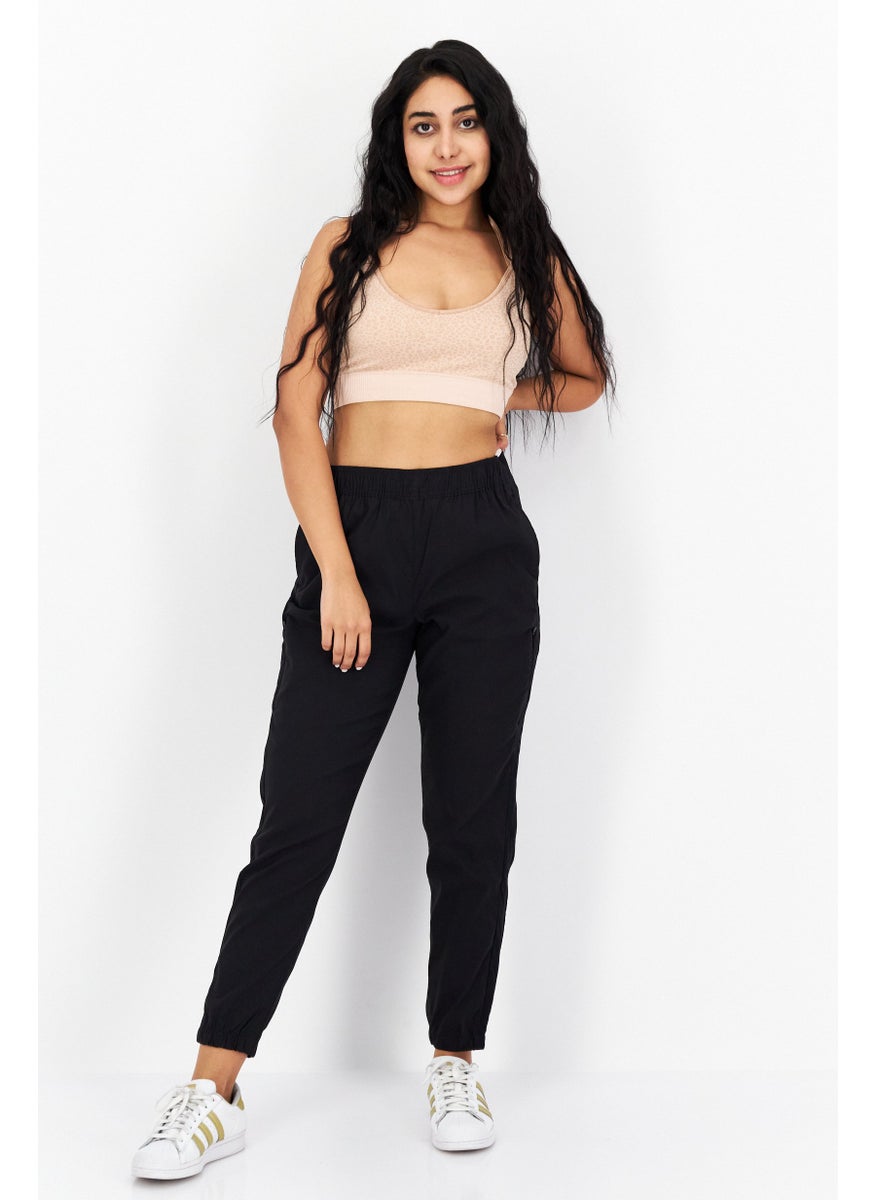 Eddie Bauer Women Regular Fit Solid Jogger Pant, Black  - Image 3