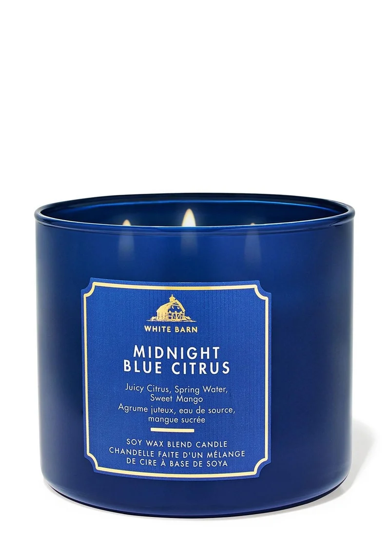 Bath & Body Works Midnight Blue Citrus 3-Wick Candle