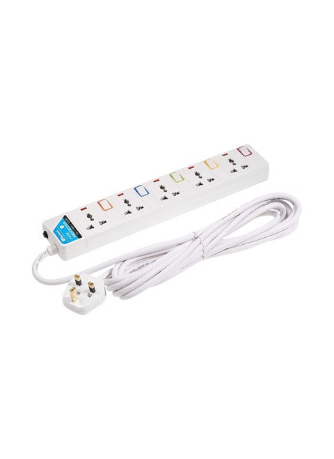 5 Way Extension Power Strip 5 meter