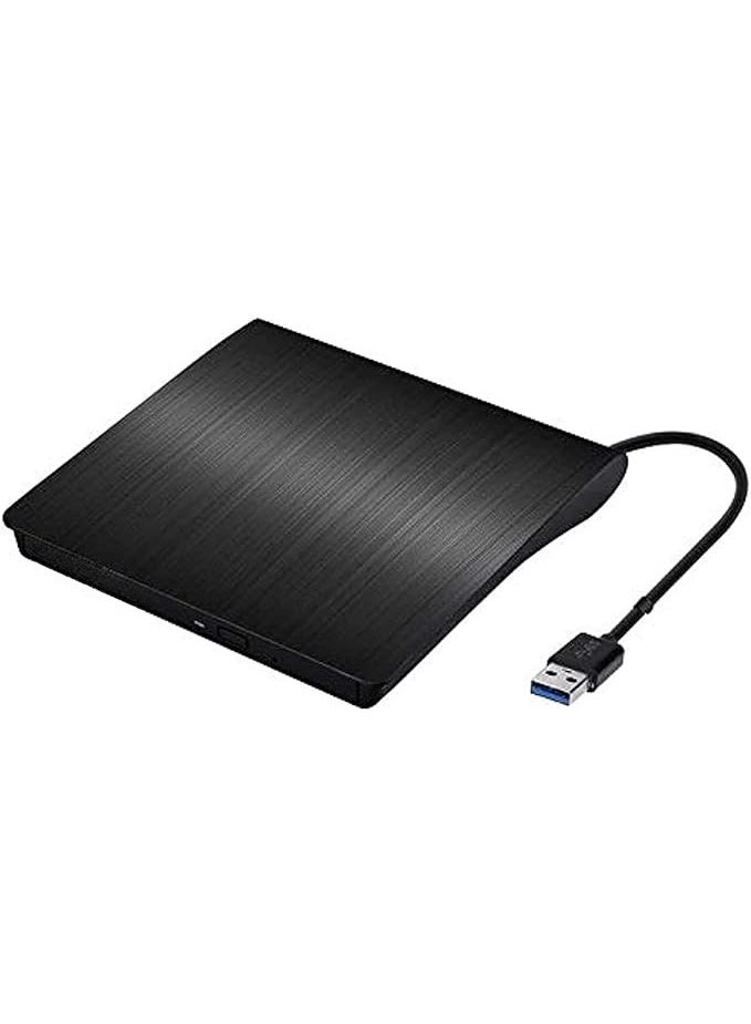 External CD/DVD Drive USB 3.0 – Touch-Control CD/DVD RW Optical Drive for Laptop and Notebook – High-Speed ROM Reader and Writer  - Image 3