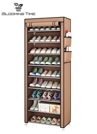 10-Layer Non-Woven Shoe Rack, Dustproof, Large Capacity, Easy To Install, Coffee Color - pzsku/Z213D6F405C21BC709D39Z/45/_/1718764057/dc9231b5-9a62-4a20-acf6-8de404023298