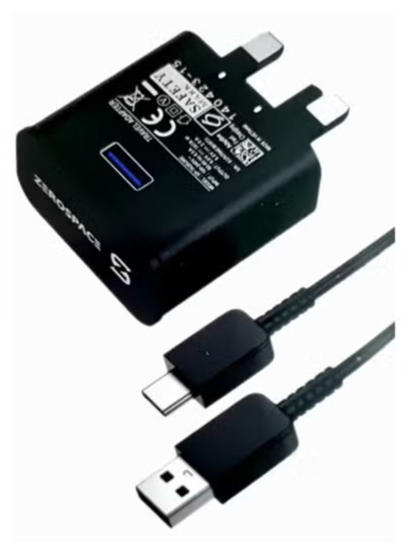 زيروسبيس 6A USB Tab C Super Fast Mobile Charger kit Uk Satandar Adotor - Image 2