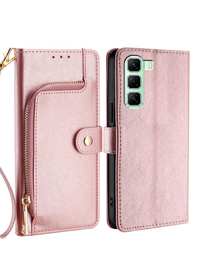 Zaboon Case For Infinix Hot 50 5G Zipper Bag Leather Phone Case - Image 1