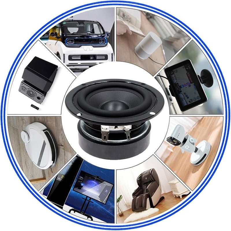 4 Ohm 15W 3 Inch Full Range Multimedia Speaker Box Subwoofer Small Horn - Image 3