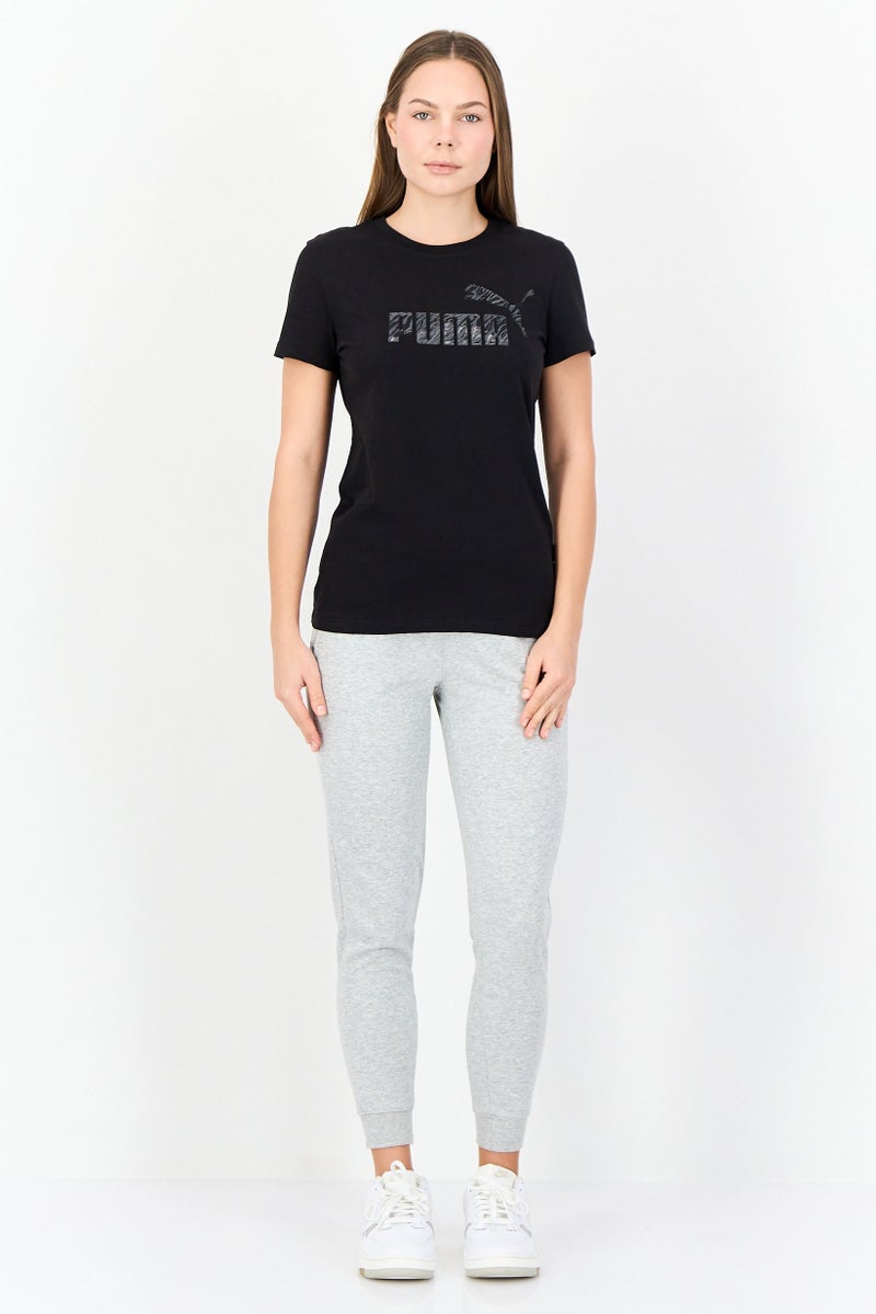 PUMA Women Sportswear Fit Short Sleeve Training T-Shirt, Black - Image 4