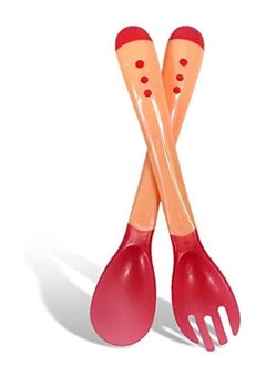 La Frutta La Frutta safe Spoon and Fork Set for kids - pink  - Image 1