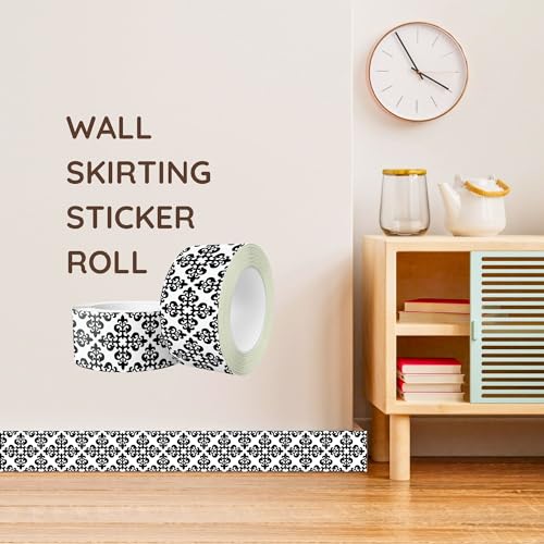 Brandian Strip Tile Sticker Waterproof Peel and Stick Backsplash for Kitchen and Living Room, Arabic Mosaic Home Accent (09 Strips, 48 x 10 cm Each - Final Size 432 x 10 cm) - Image 3