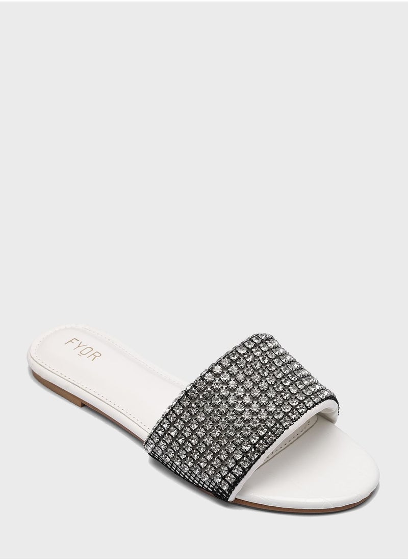 FYOR - One Strap Flat Sandals - Image 1