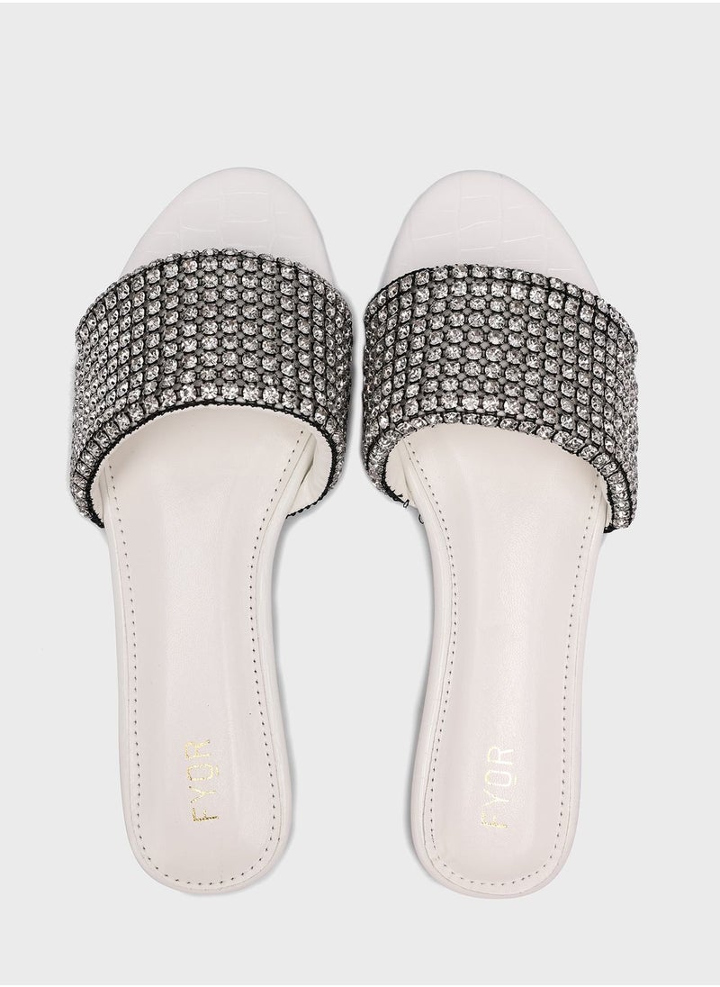 FYOR - One Strap Flat Sandals - Image 1