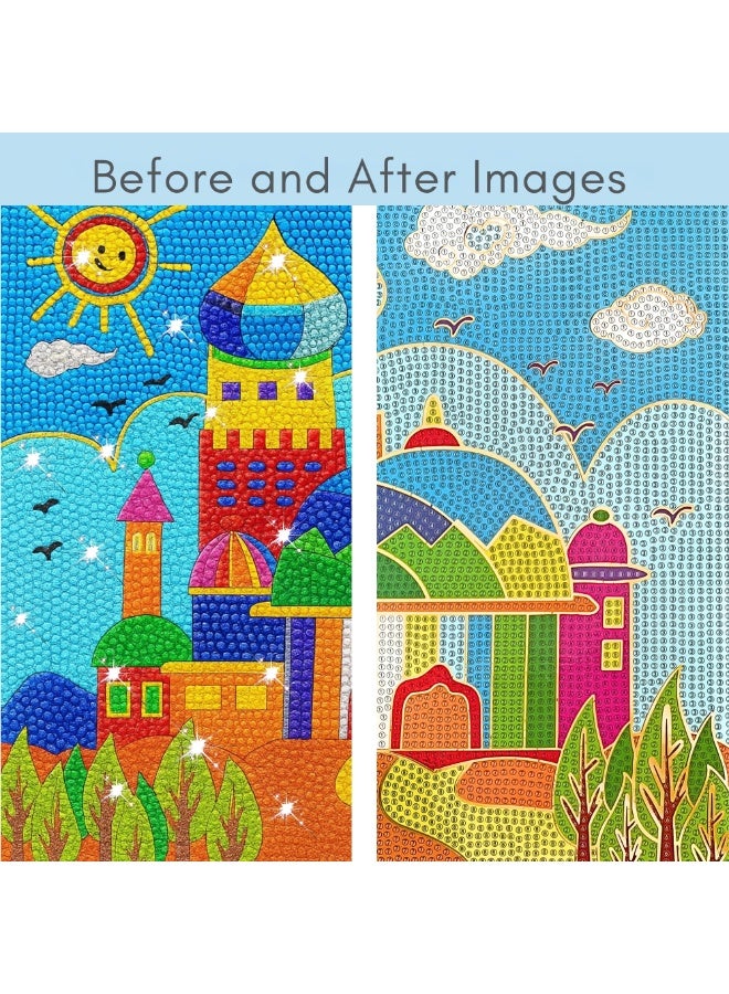 VIO Large 30 CM 1 Pack Assorted Diamond Art Kit for Boys and Girls Creative Diamond Art Sticker Craft by Number Kit for Kids Adult Beginners Diamond Art for Kids Ages 6 7 8 9 10 11 12 Colorful Easy DIY Crystal Mosaic Dots Crafts Gem Art for Home Kids Room Decoration Birthday Gifts for Boys Gifts for Girls Party Favors Goody Bag Stuffers 30 CM  - Image 3