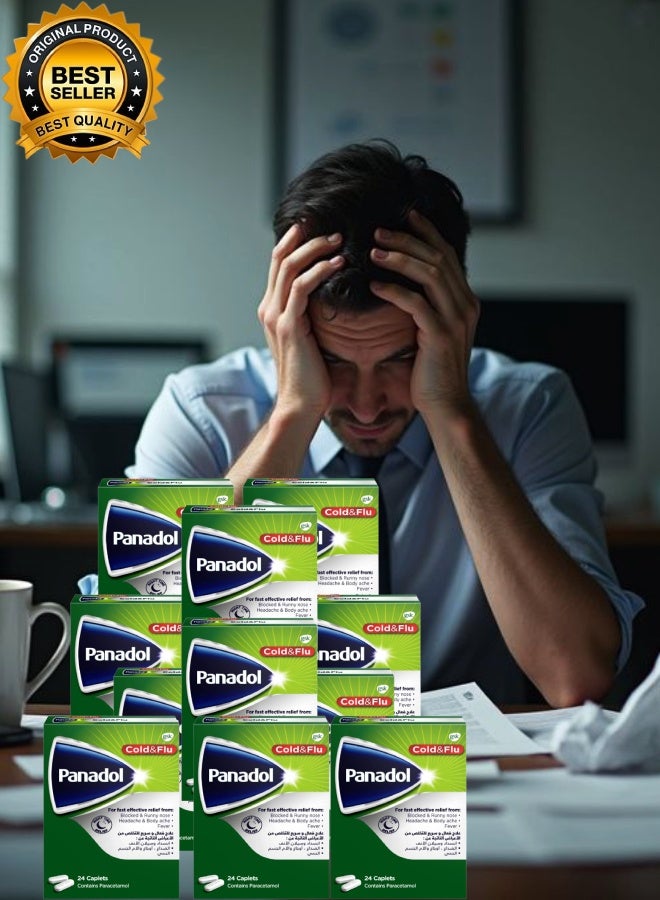 Panadol 11 Pieces Panadol Cold & Flu Night Time 24 Caplets - Image 1