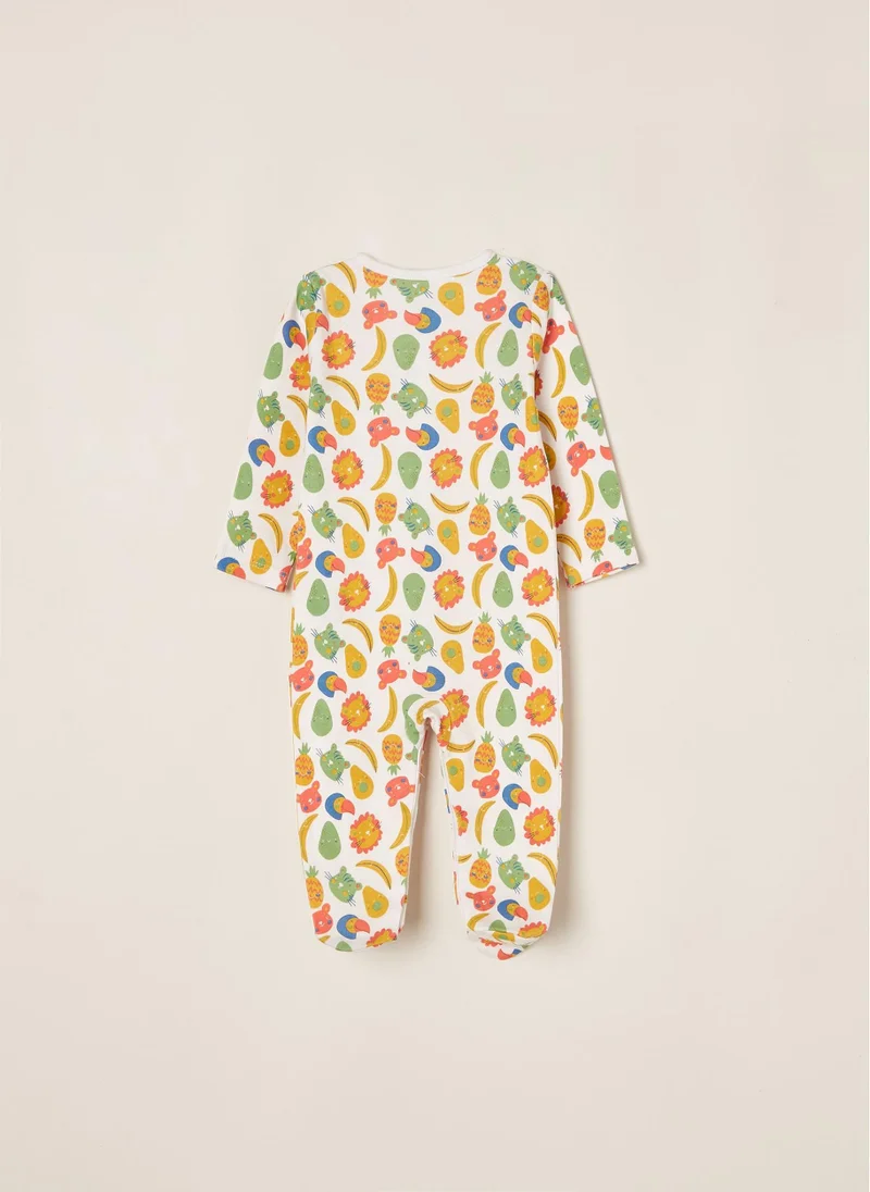 Zippy 3 Sleepsuits for Baby Boys 'Tropical', Multicoloured