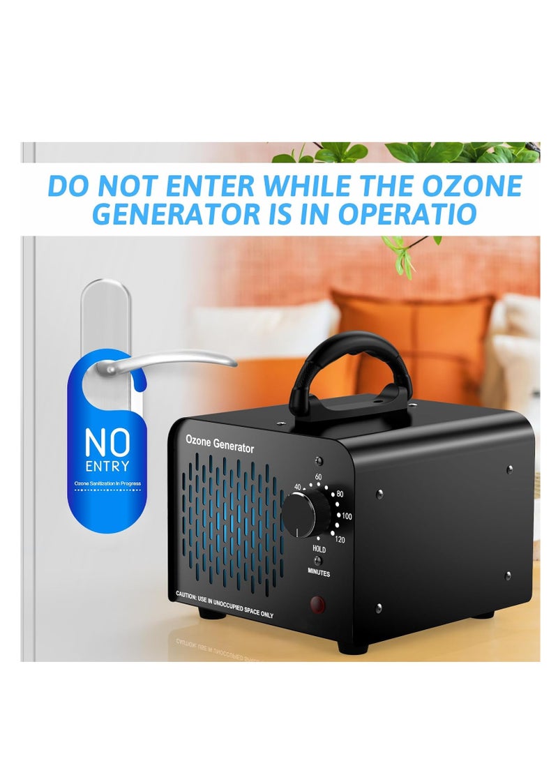KASTWAVE Commercial Ozone Machine, Ozone Generator 15,000mg/h, High Capacity Ozone Machine Odor Removal, Home Ozone Generator for Car, Pet, Home, etc, Black, 1 Pcs - Image 3