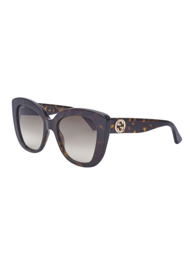 GUCCI Women's Cat Eye Sunglasses with Brown lenses GG0327S 002 52mm - Image 2