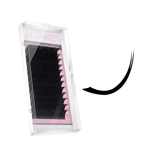 Qeelasee Ellipse Eyelash Extension 015 CC Curl 8mm Flat Eyelashes False Mink Individual Eyelash Extension Professional Salon Used by Qeelasee - Image 1