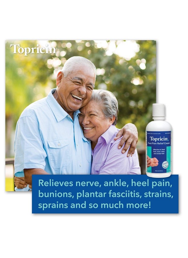 Topricin Foot Pain Relief Cream (8 Oz)  - Image 3