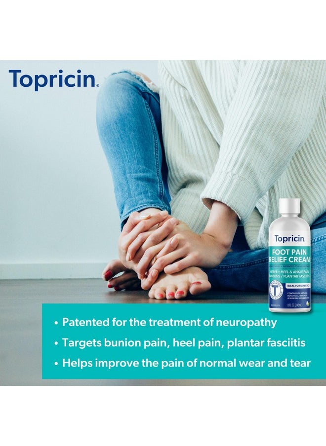 Topricin Foot Pain Relief Cream (8 Oz)  - Image 2