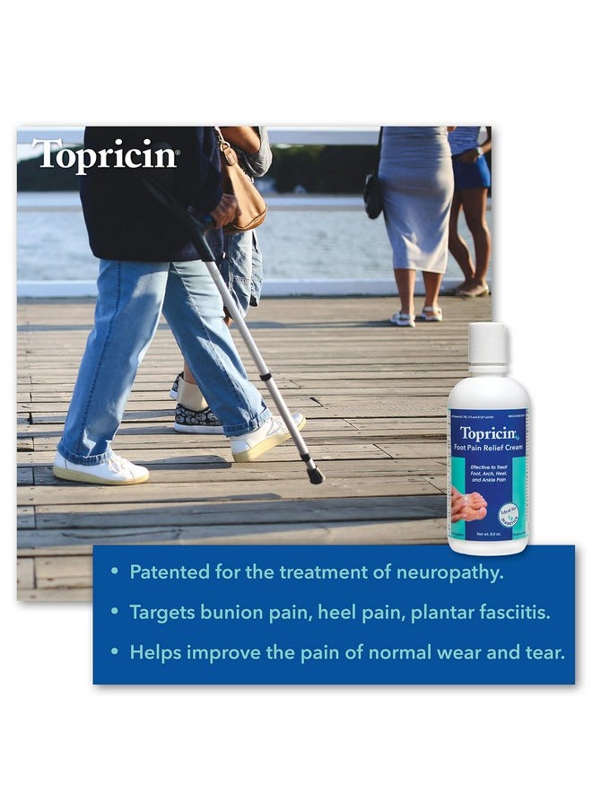 Topricin Foot Pain Relief Cream (8 Oz)  - Image 4