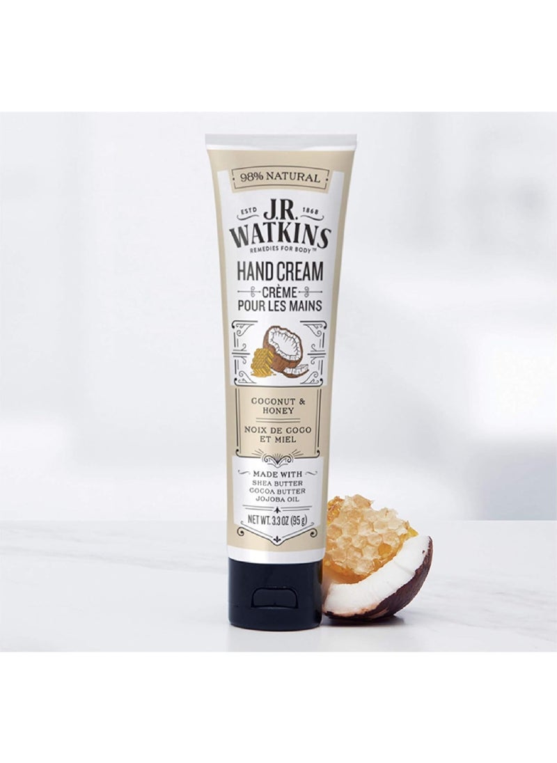 J.R.WATKINS J.R. Watkins Hand Cream, Coconut, 3.3 Ounce (Pack of 4)  - Image 2
