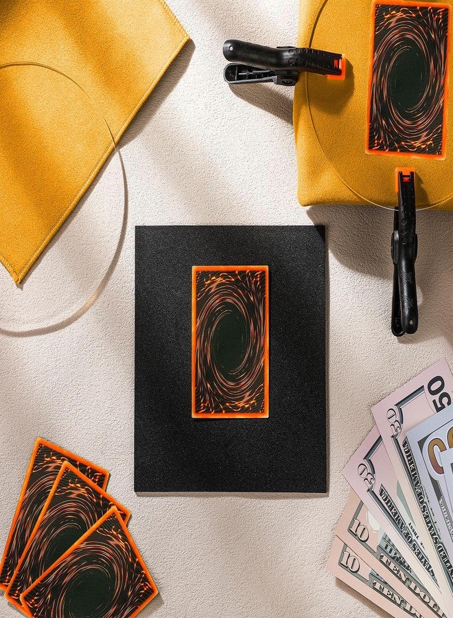 Leinuosen 16 Pcs Trading Card Cleaning Care Tool Accessory Kit Sports Card Flattening Kit Include 2 Pcs 6 Inches Clear Acrylic Rounds 10 Plastic Clamps 2 Pad Material 2 Shammy Towel - Image 4