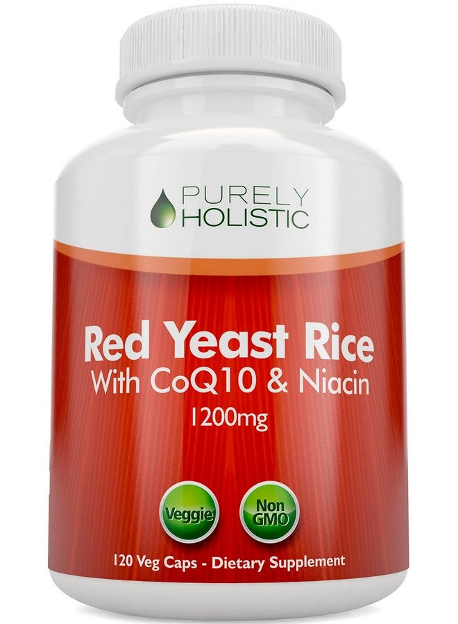 بيورلي هوليستيك كبسولات أرز الخميرة الحمراء بتركيز ١٢٠٠ ملغ مع إنزيم كيو ١٠ والنياسين الخالي من الاحتقان - ١٢٠ كبسولة نباتية - غير مشععة وخالية من السيترينين - Image 1