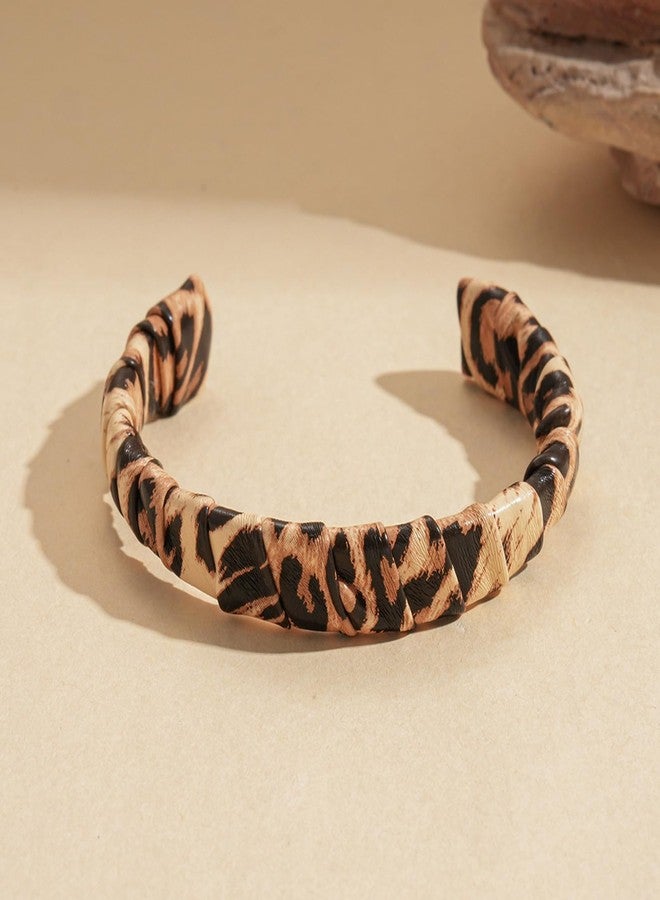 72ore Leopard Print Bracelet for Women Stylish Leopard Bangle Cuff Bracelets Fashion Jewelry Gift Accessories - Image 5