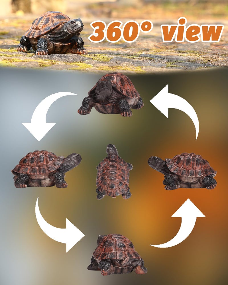 Sdeetesamjun Turtle Statue, Resin Garden Sculpture Indoor/Outdoor Yard Lawn Ornament,Home Decor (Medium) - Image 5