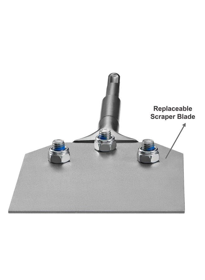 SPKLINE 4 Inch Wide SDS-Plus Floor Scraper Tile & Thinset Scaling Chisel SDS-Plus Shank 4" x 10" Thinset Scraper Adhesives Remover Wall Scraper Works with SDS-Plus Rotary Hammers and Chipping Hammer Drills - Image 4