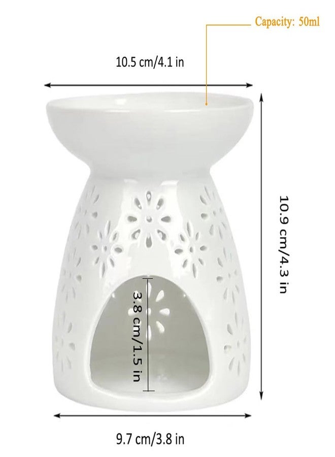 HwaGui - Ceramic Tea Light Holder & Wax Warmer, Aromatherapy Essential Oil Burner, Great Decoration for Living Room, Balcony, Patio, Porch and Garden - Image 2